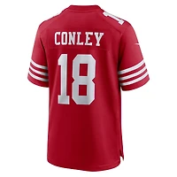 Men's Nike Chris Conley  Scarlet San Francisco 49ers Game Jersey