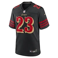 Men's Nike Christian McCaffrey Black San Francisco 49ers 2025 Rivalries Collection Game Jersey