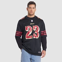 Men's Nike Christian McCaffrey Black San Francisco 49ers 2025 Rivalries Collection Game Jersey