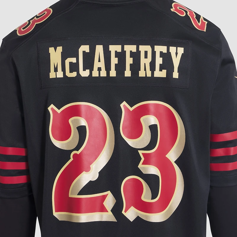 Men's Nike Christian McCaffrey Black San Francisco 49ers 2025 Rivalries Collection Game Jersey