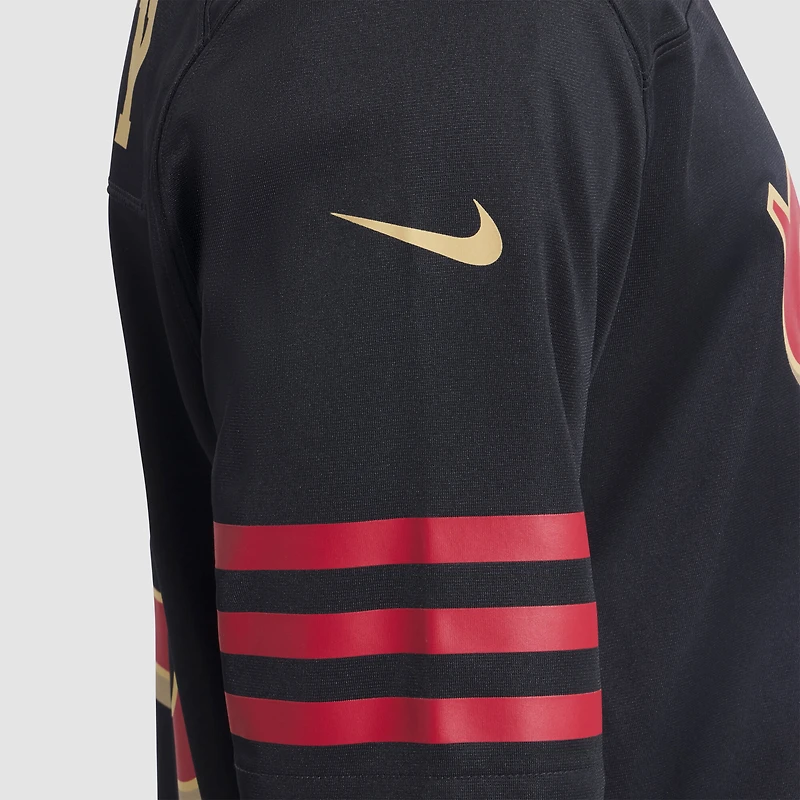 Men's Nike Christian McCaffrey Black San Francisco 49ers 2025 Rivalries Collection Game Jersey