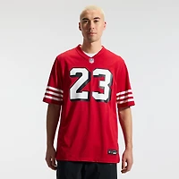 Maillot de joueur jeu alternatif Nike Christian McCaffrey Scarlet San Francisco 49ers pour homme