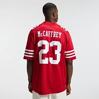 Maillot Nike Christian McCaffrey Scarlet San Francisco 49ers Game Player pour homme