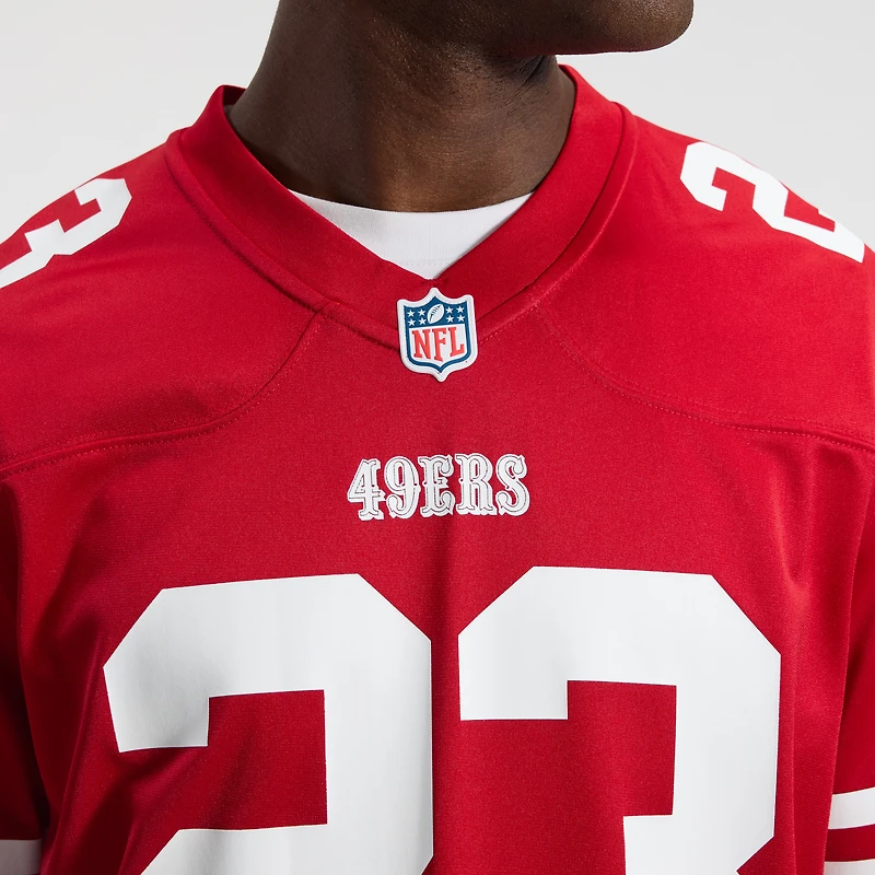 Maillot Nike Christian McCaffrey Scarlet San Francisco 49ers Game Player pour homme
