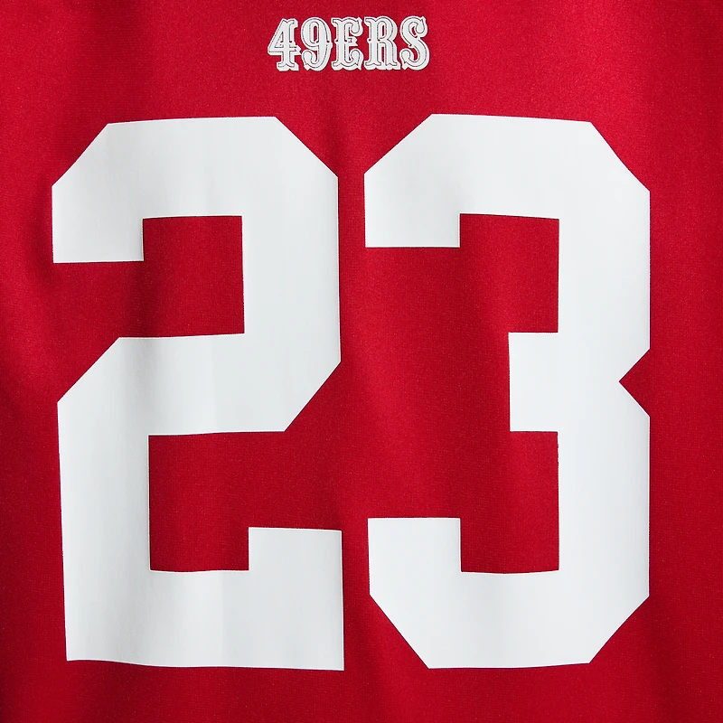 Maillot Nike Christian McCaffrey Scarlet San Francisco 49ers Game Player pour homme