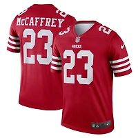 Haut Nike Christian McCaffrey Scarlet pour homme, joueur légendaire des San Francisco 49ers