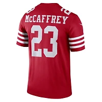 Haut Nike Christian McCaffrey Scarlet pour homme, joueur légendaire des San Francisco 49ers