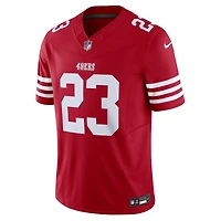 Men's Nike Christian McCaffrey White San Francisco 49ers Vapor F.U.S.E. Limited 2nd Alternate Jersey