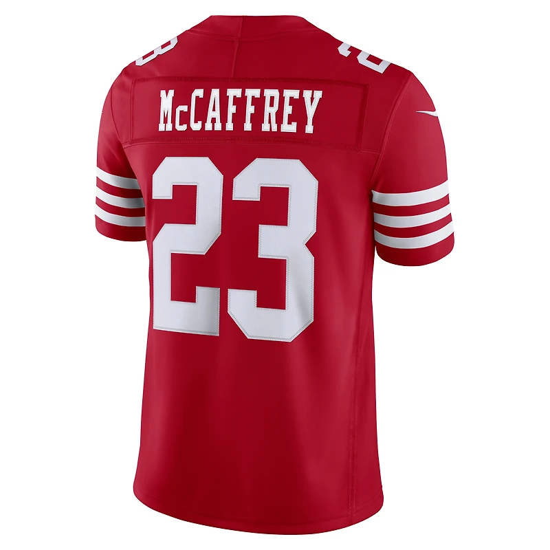 Men's Nike Christian McCaffrey Scarlet San Francisco 49ers Vapor F.U.S.E. Stitched Limited Jersey