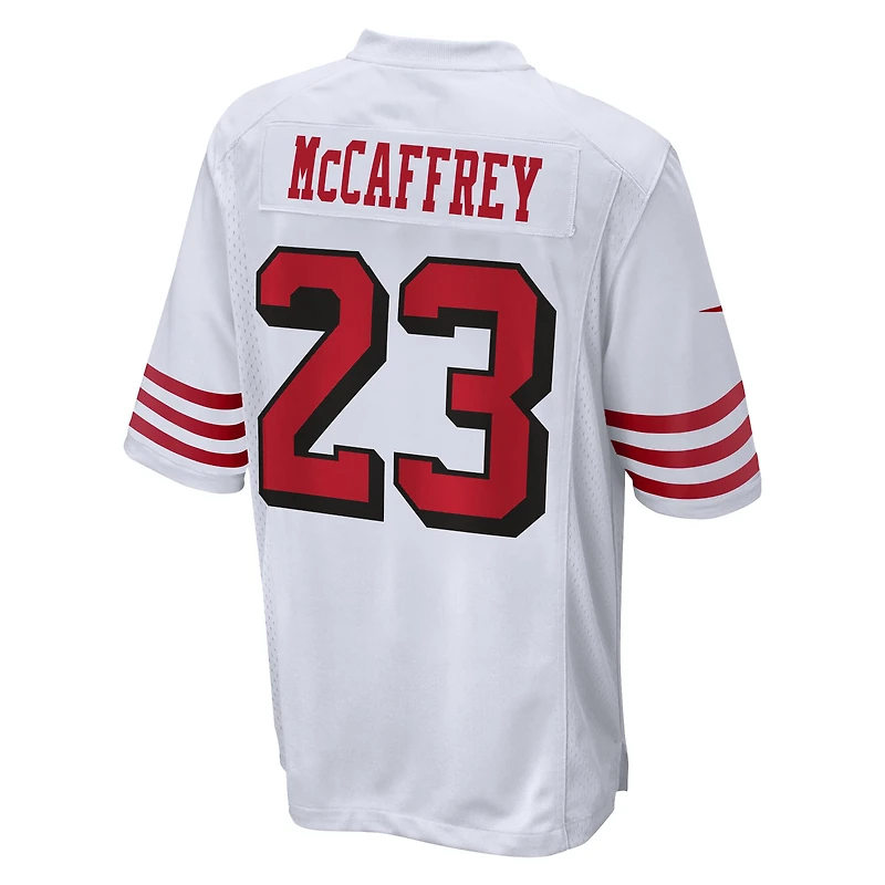 Maillot de match Nike Christian McCaffrey pour hommes des San Francisco 49ers, blanc