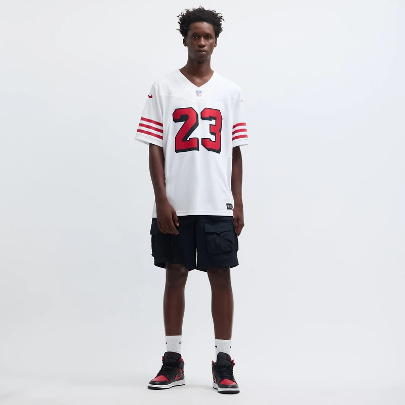 Men's Nike Christian McCaffrey White San Francisco 49ers Vapor F.U.S.E. Limited 2nd Alternate Jersey