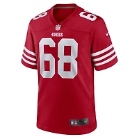 Maillot de match Nike Colton McKivitz Scarlet des San Francisco 49ers pour homme