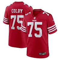 Men's Nike Connor Colby  Scarlet San Francisco 49ers Team Game Jersey