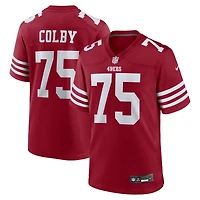 Maillot Nike Connor Colby Scarlet pour homme, équipe des 49ers de San Francisco