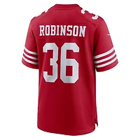 Maillot de match Nike Curtis Robinson Scarlet San Francisco 49ers pour homme