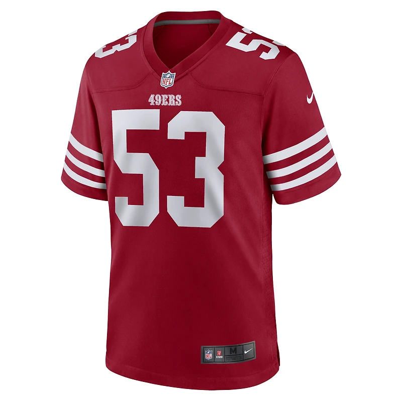 Maillot Nike Dee Winters Scarlet San Francisco 49ers Team Game pour Homme