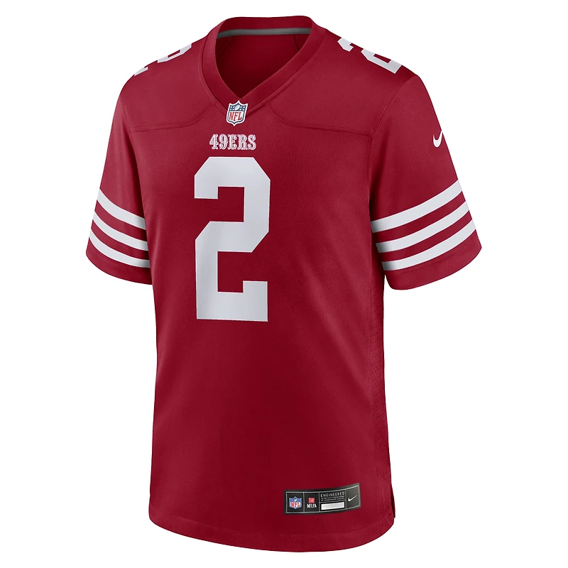 Men's Nike Deommodore Lenoir Scarlet San Francisco 49ers Game Jersey
