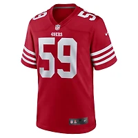 Maillot de match Nike De'Vondre Campbell Scarlet San Francisco 49ers pour homme