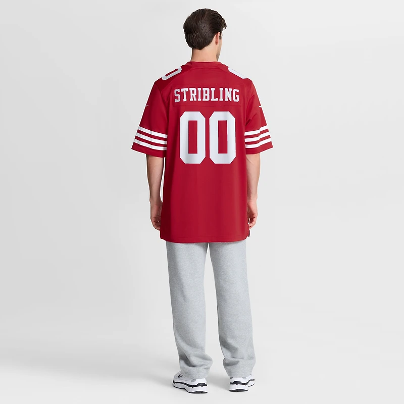 Men's Nike De'Zhaun Stribling Scarlet San Francisco 49ers Game Jersey