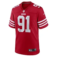 Maillot Nike Earnest Brown IV Scarlet San Francisco 49ers Team Game pour homme