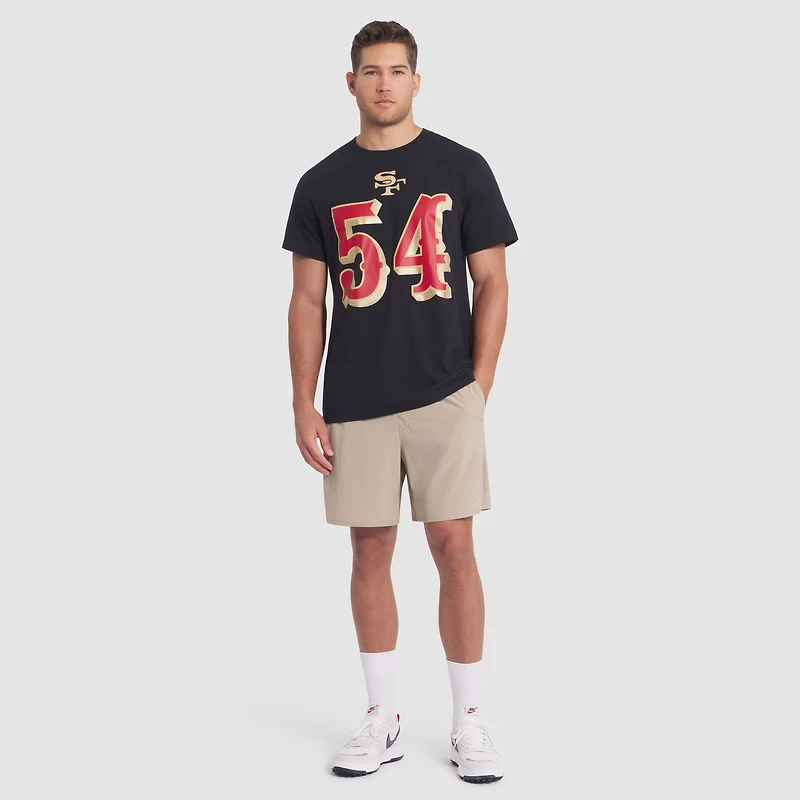 Men's Nike Fred Warner Black San Francisco 49ers 2025 Rivalries Collection Player Name & Number T-Shirt