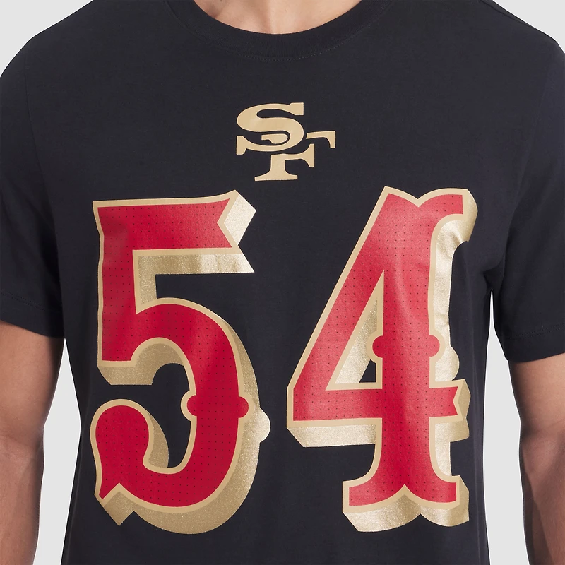 Men's Nike Fred Warner Black San Francisco 49ers 2025 Rivalries Collection Player Name & Number T-Shirt