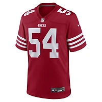 Men's Nike Fred Warner Scarlet San Francisco 49ers Player Game Jersey