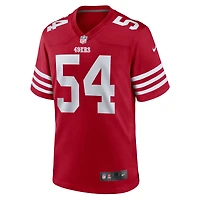 Men's Nike Fred Warner Scarlet San Francisco 49ers Team Game Player Jersey