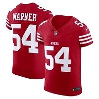 Men's Nike Fred Warner Scarlet San Francisco 49ers  Vapor F.U.S.E. Elite Jersey