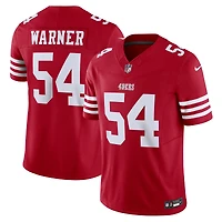 Nike Fred Warner Scarlet San Francisco 49ers Vapor F.U.S.E. Maillot limité