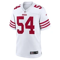 Maillot de match joueur Nike Fred Warner des San Francisco 49ers pour homme, blanc