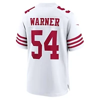 Maillot de joueur Nike Fred Warner blanc San Francisco 49ers Team Game pour homme