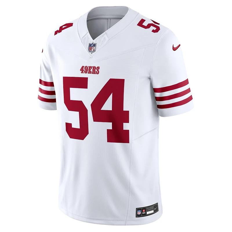 Men's Nike Fred Warner White San Francisco 49ers Vapor F.U.S.E. Limited Jersey