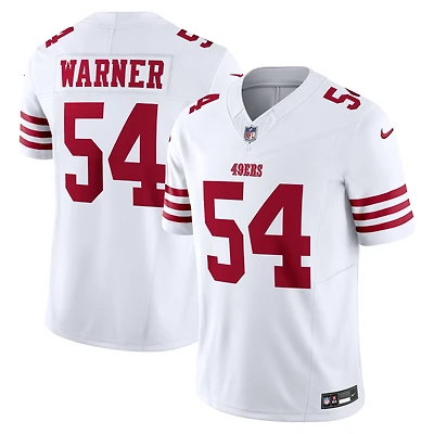 Men's Nike Fred Warner White San Francisco 49ers Vapor F.U.S.E. Limited Jersey