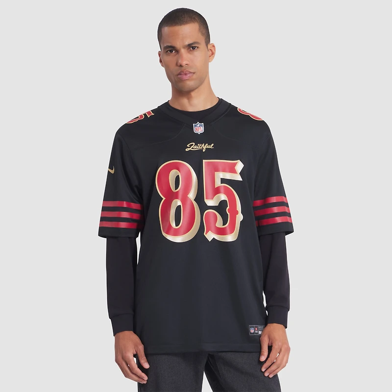 Men's Nike George Kittle Black San Francisco 49ers 2025 Rivalries Collection Game Jersey