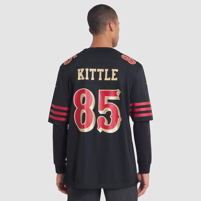 Men's Nike George Kittle Black San Francisco 49ers 2025 Rivalries Collection Game Jersey