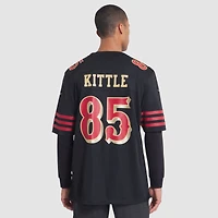 Men's Nike George Kittle Black San Francisco 49ers 2025 Rivalries Collection Game Jersey