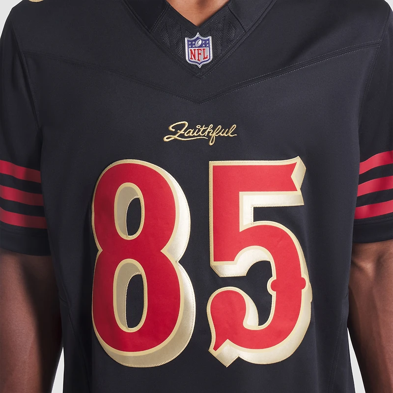 Maillot Nike George Kittle noir pour homme des San Francisco 49ers, collection Rivalries 2025, édition limitée