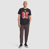 T-shirt Nike George Kittle noir pour homme, collection San Francisco 49ers 2025 Rivalries, nom et numéro du joueur