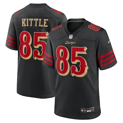 Maillot de match Nike George Kittle noir la collection Rivalries des 49ers San Francisco pour homme