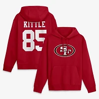 Sweat à capuche Nike George Kittle rouge écarlate des 49ers de San Francisco pour homme