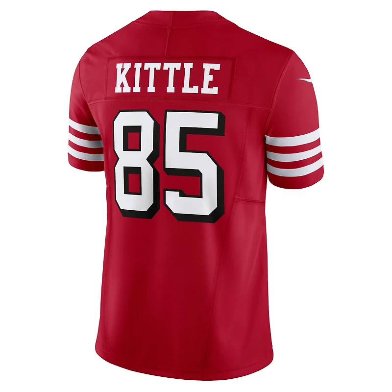 Nike George Kittle Scarlet pour homme San Francisco 49ers Vapor F.U.S.E. Maillot limit