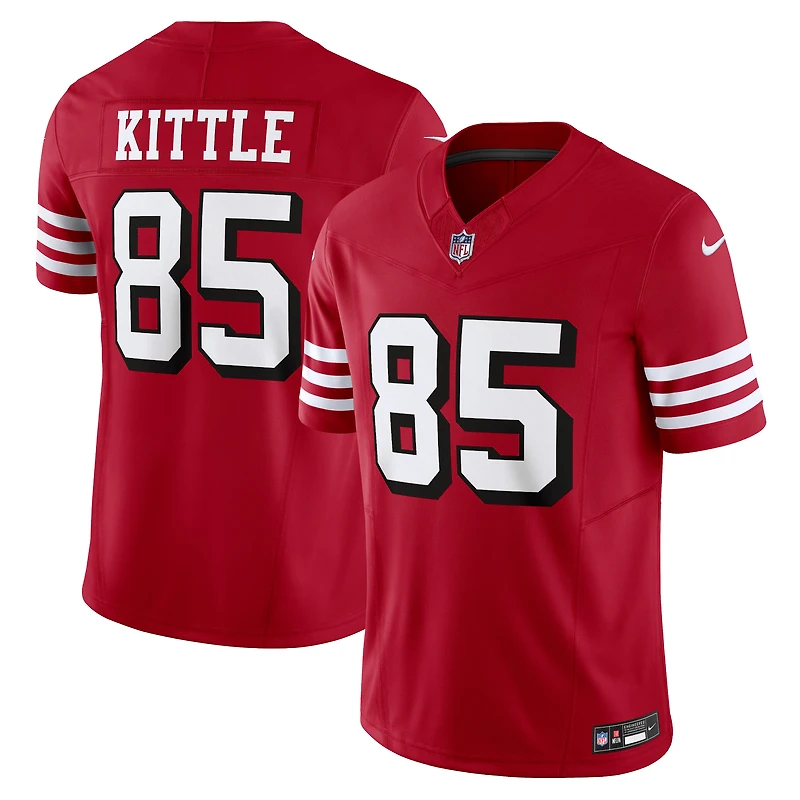 Nike George Kittle Scarlet pour homme San Francisco 49ers Vapor F.U.S.E. Maillot limit