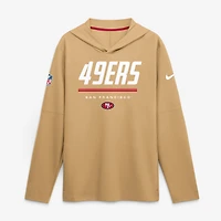 Haut à capuche léger manches longues Nike Scarlet San Francisco 49ers Sideline pour homme