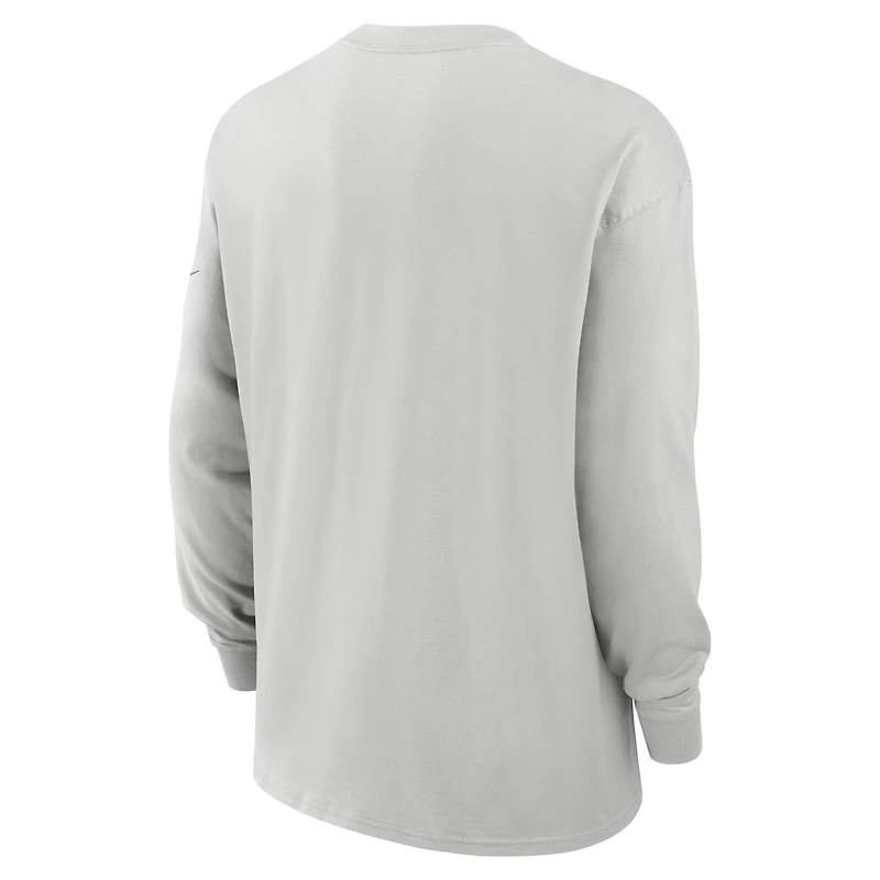 T-shirt à manches longues Nike gris San Francisco 49ers Essential Heavy Max90 pour homme
