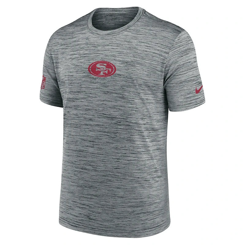 Men's Nike Gray San Francisco 49ers Sideline Velocity Dri-FIT T-Shirt