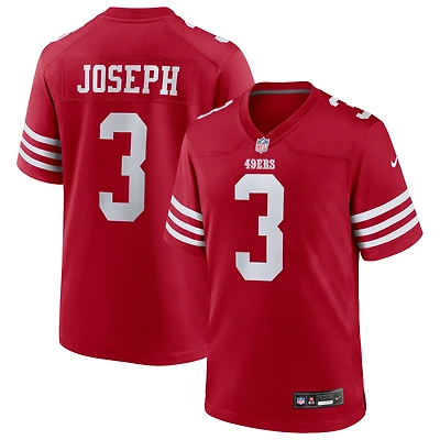 Maillot Nike Greg Joseph Scarlet pour homme des San Francisco 49ers