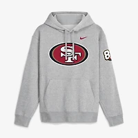 Sweat à capuche polaire Nike Heather Gray San Francisco 49ers 80e anniversaire Showdown Club pour homme