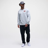 Men's Nike Heather Gray San Francisco 49ers Tech Fleece Raglan Sweatshirt