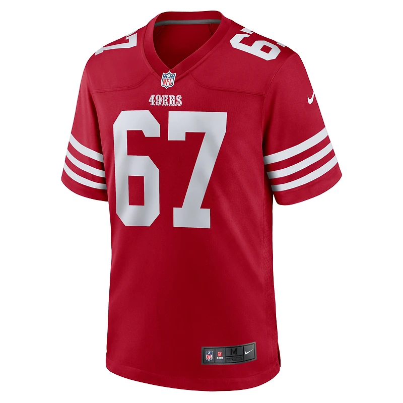Maillot Nike Isaac Alarcon Scarlet San Francisco 49ers Team Game pour homme